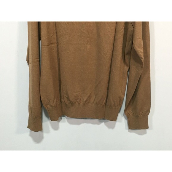 Perry Ellis Long Sleeve Knit Turtleneck Sweater, Men's Size L - Toasted Coconut - Picture 10 of 10